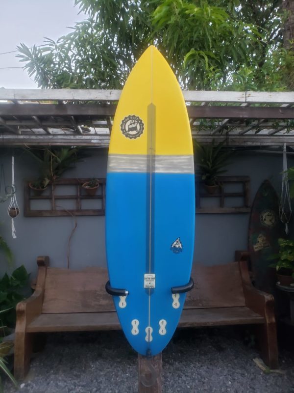 Prancha Kite Wave Doctor Surf 6'0" azul e amarela