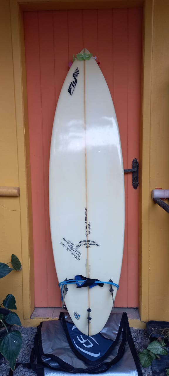 Prancha Surf FB 6'3" Fred Baltazar com Quilhas, Deck, Capa e Leash