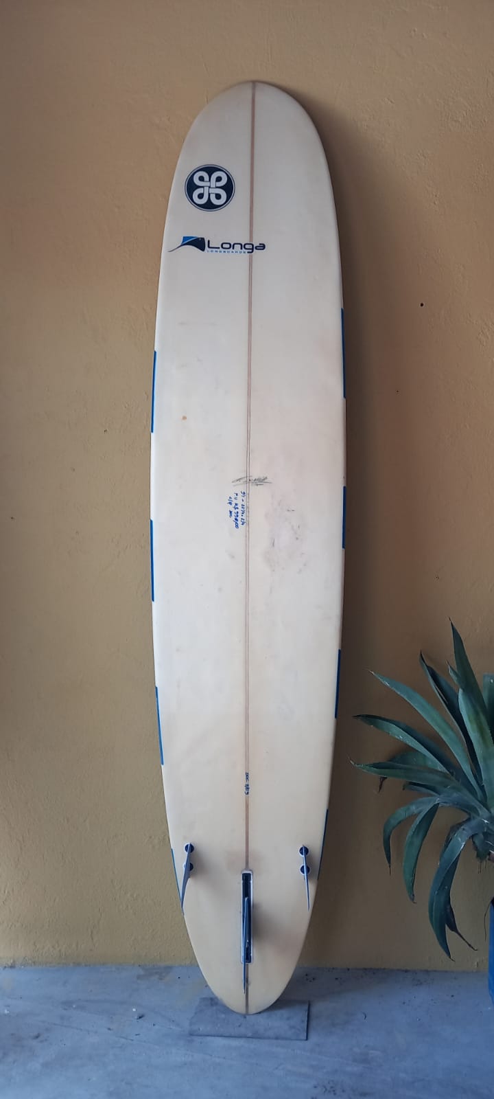 Prancha Surf Longboard 9'1" Longa Seminova com Quilhas