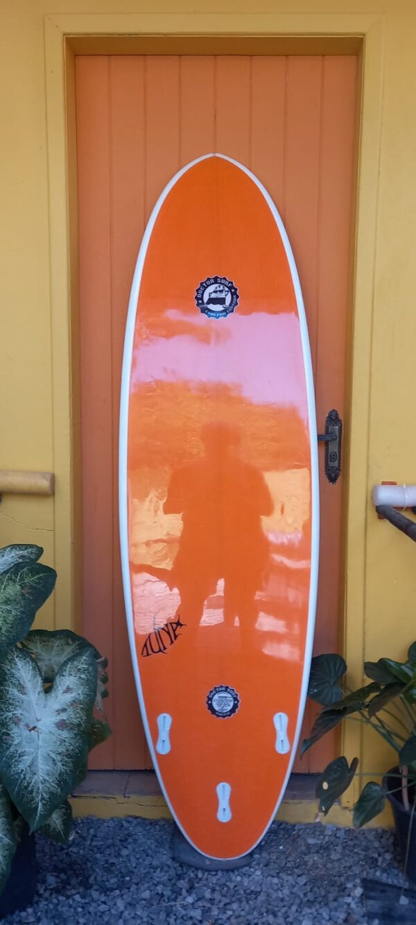 Prancha Surf 6'4" Manga Rosa Toninho com Pintura Flocada