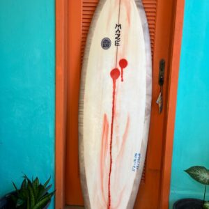 Prancha Surf 5'7" Fish Biquilha Seminova Pintura Pigmentada