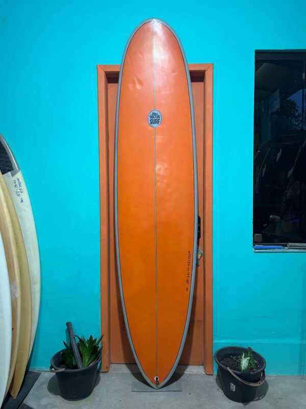 Prancha Surf 8'0" Mini-long Doctor Surf Seminova com Quilhas