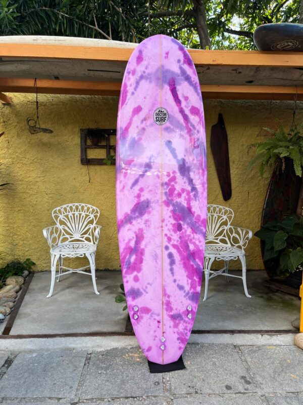 Prancha Surf 7'0" Turtle Fun Laminação Tie Dye