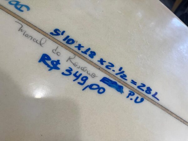 Prancha Surf Easy 5'10" Seminova com Deck