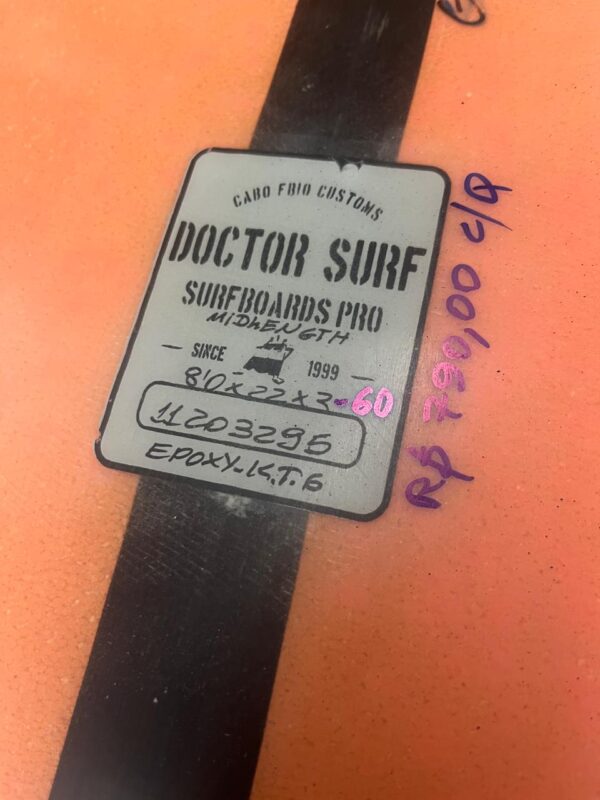 Prancha Surf Midlooca 8' Seminova com Quilhas
