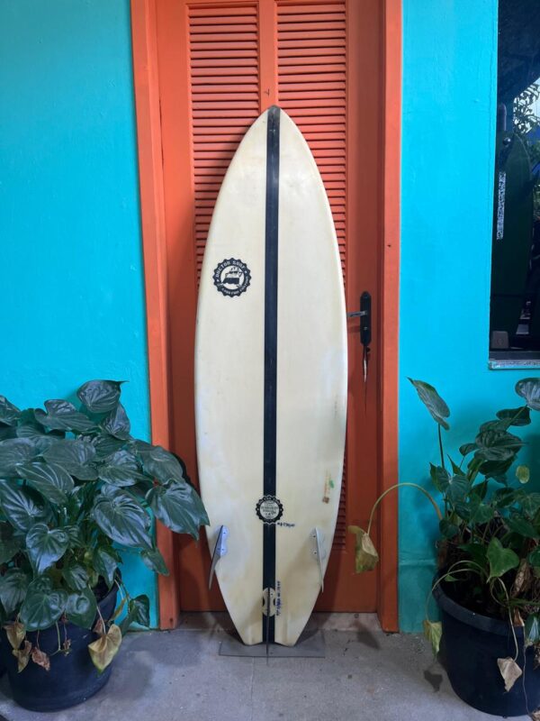 Prancha Surf 5'8" Felipe Toledo HT 2.5 Masterizada Seminova com Deck e Quilhas