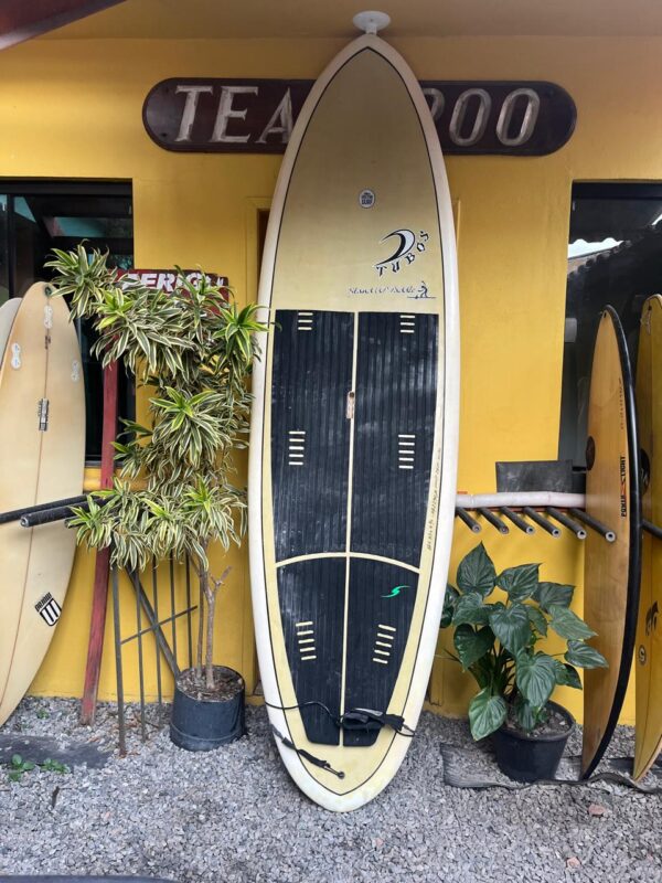 Prancha SUP 10" Tubos Seminovo com Remo, Deck, Quilhas e Leash