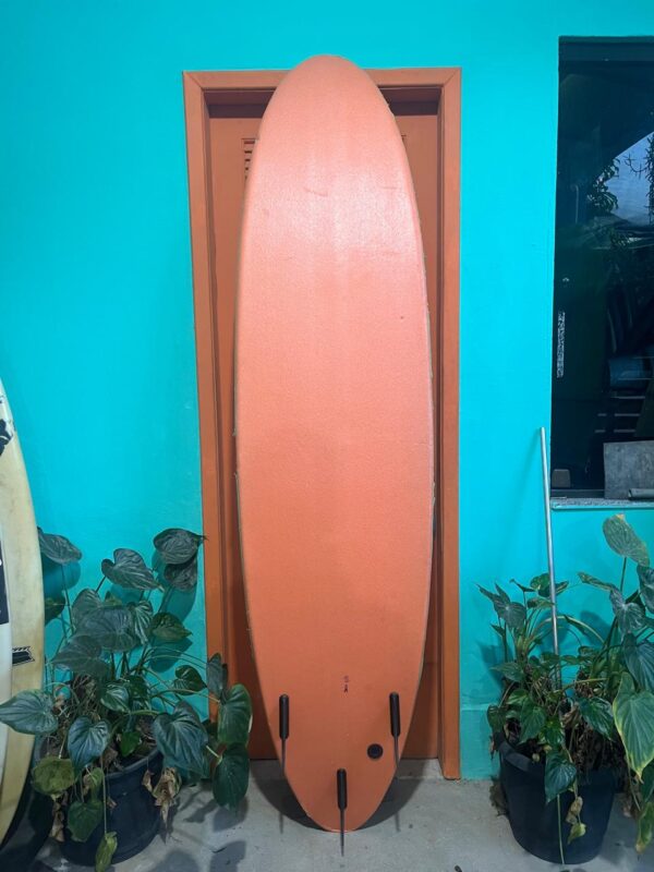 Prancha Surf Softboard 7'5" Seminova com Quilhas