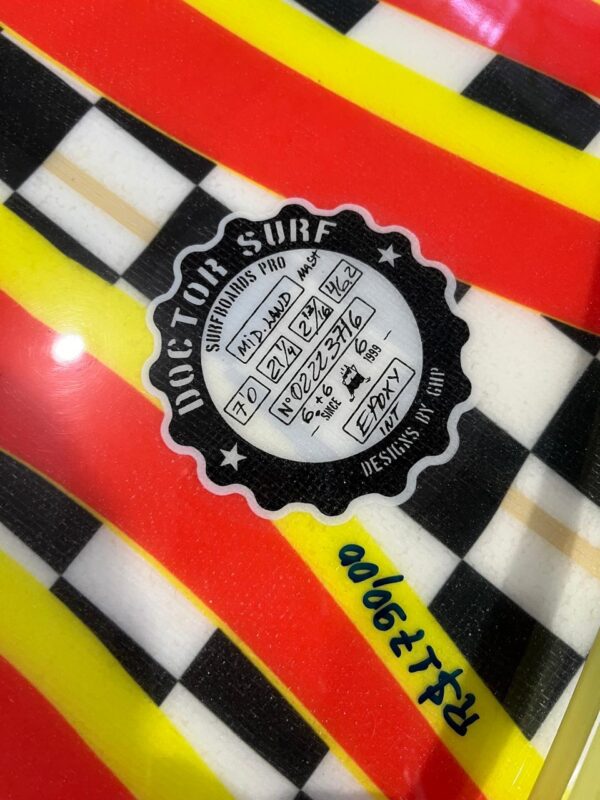 Prancha Surf Midlooka 7'0" Seminova com Leash e Quilhas