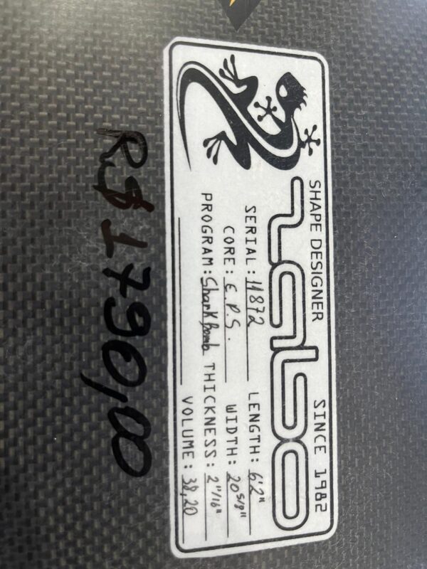 Prancha Surf 6'2" Powerlight Full Carbon Seminova com Deck