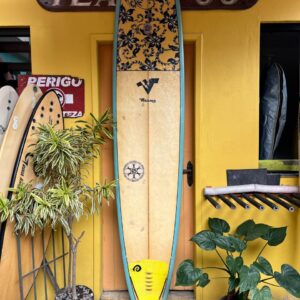 Prancha Surf Longboard 9'1" Villaça Seminova com Deck e Quilhas