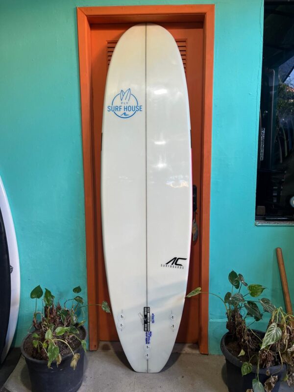 Prancha Surf 7'2" AC Funboard Seminova com Deck