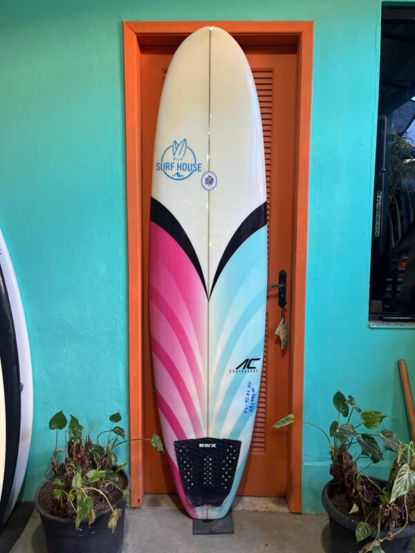 Prancha Surf 7'2" AC Funboard Seminova com Deck
