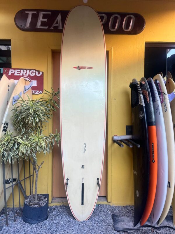 Prancha Surf Longboard 9'2" Carlos Fernandes Seminova com Estabilizadores