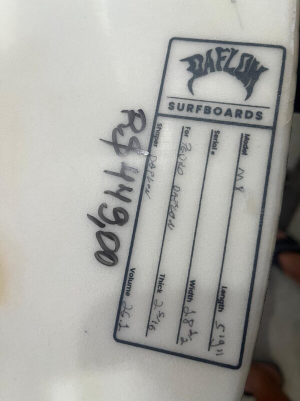 Prancha Surf 5'9" Daflon Seminova com Deck