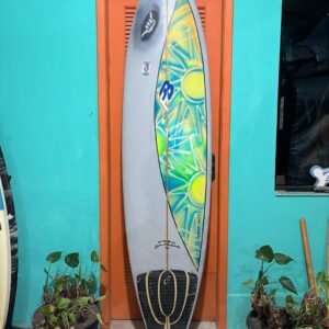 Prancha Surf FB 7'3" Funboard Evolution Seminova com Deck e Quilhas