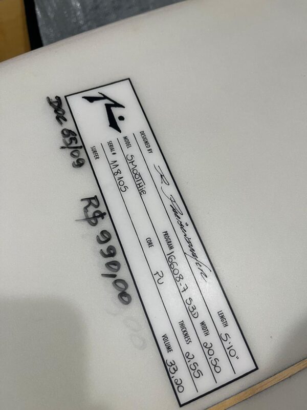 Prancha Surf Rusty 5'10" Seminova com Deck