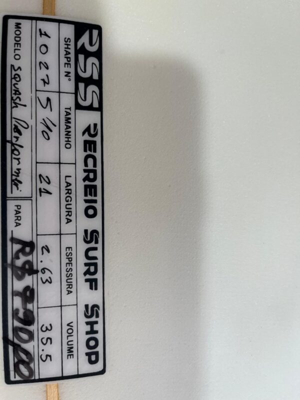 Prancha Surf 5'10" RSS Seminova com Deck