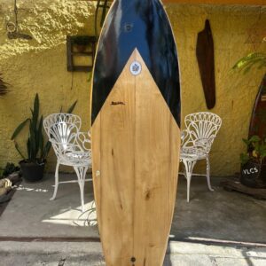 Prancha Surf Madeira Fish 5'10" com Quilhas e Válvula de Pressurização
