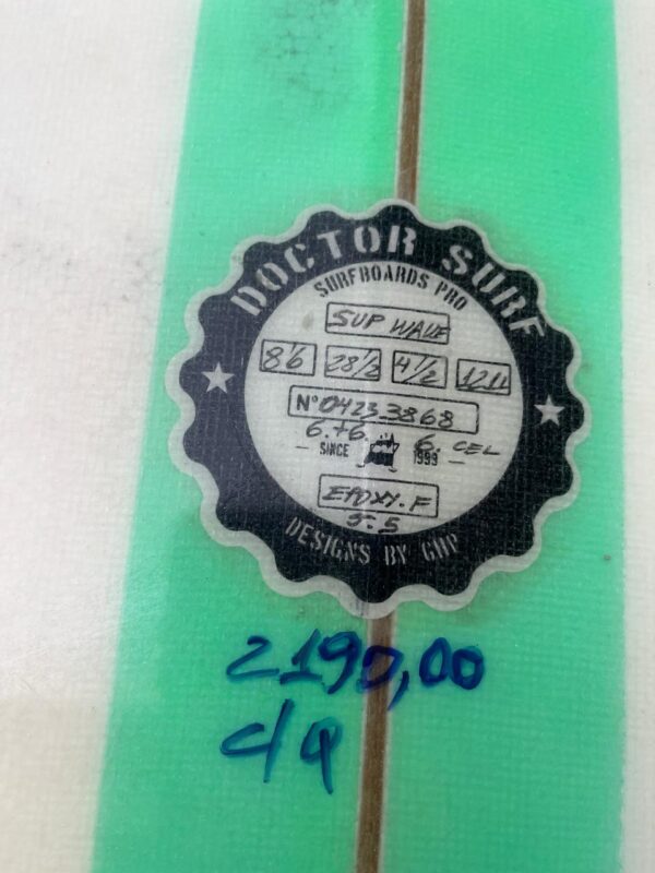Prancha SUP 8'6" Doctor Surf Seminova com Quilhas e Deck