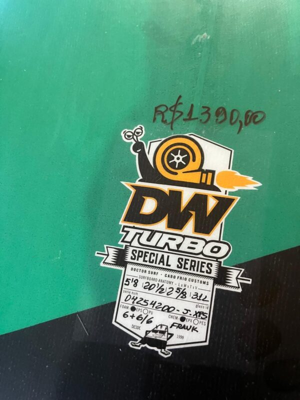 Prancha Surf DW-Turbo 5'8" Seminova com Deck