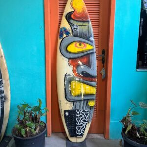 Prancha Surf 6'0" Auckland Seminova com Deck e Pintura Personalizada