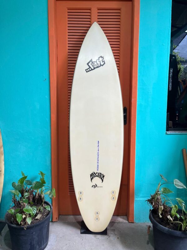 Prancha Surf 6'3" Lost com Borda de Madeira Seminova e Deck 
