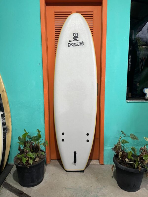 Prancha Surf Softboard 6'6" Okilled Seminova com Quilhas