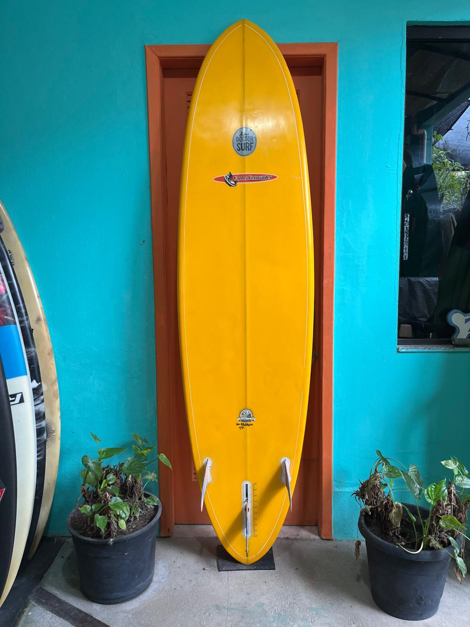 Prancha Surf Midlooka 7'6" Seminova com Quilhas