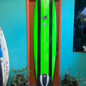 Prancha Surf 7'6" UB Funboard Seminova com Deck e Quilhas