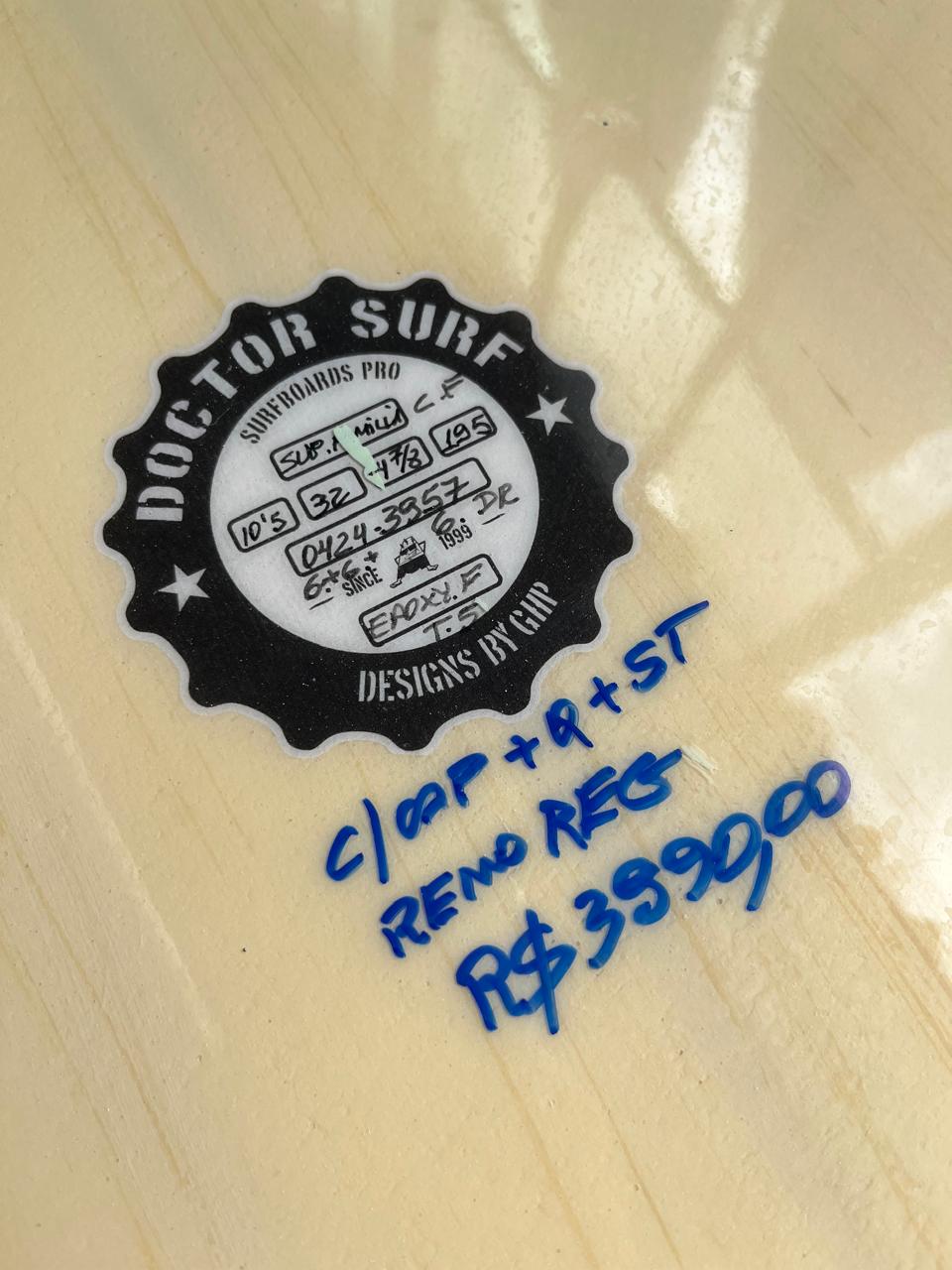 Prancha SUP Família 10'5" Completo Seminovo com Deck, Remo, Quilha, Leash e Capa