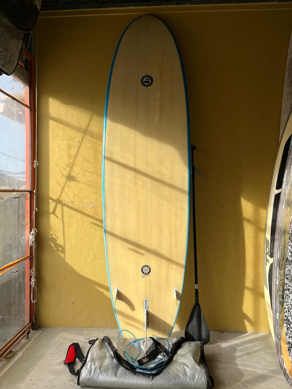 Prancha SUP Família 10'5" Completo Seminovo com Deck, Remo, Quilha, Leash e Capa
