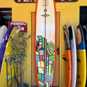 Prancha Surf 9'0" Longboard MFreitas Seminova Longarina Dupla