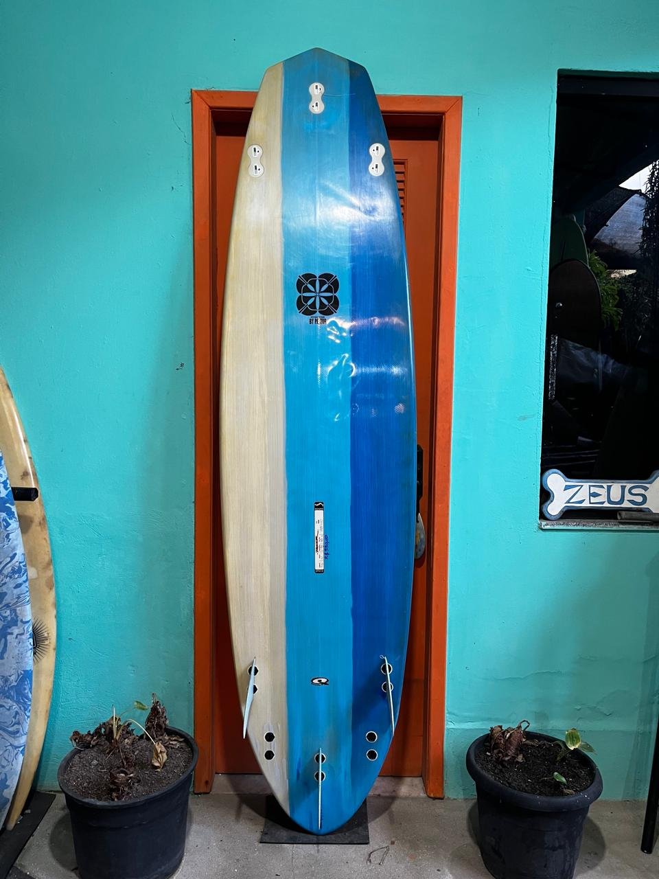 Prancha Surf Pastor 7'6" Bidirecional Seminova com Quilhas