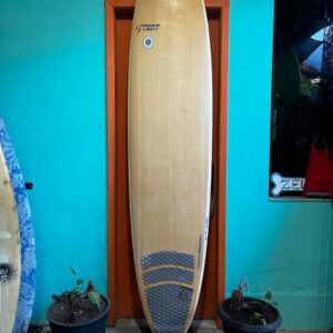 Prancha Surf Powerlight 8'0" Mini Long Seminova com Deck