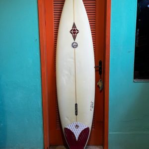Prancha Surf Leo Tavares 6'6" Seminova com Deck