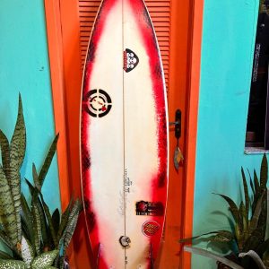 Prancha Surf 6'2" Bret Havaiana Seminova com Deck e Quilhas