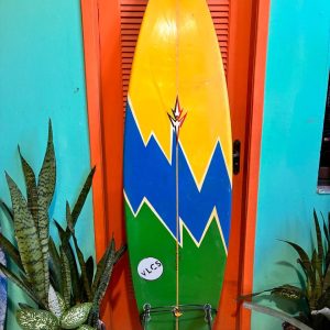 Prancha Surf Hennek 6'6" Seminova com Quilhas e Leash