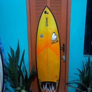Prancha Surf 6'1'' Pranchinha c/Deck e Quilhas Seminova