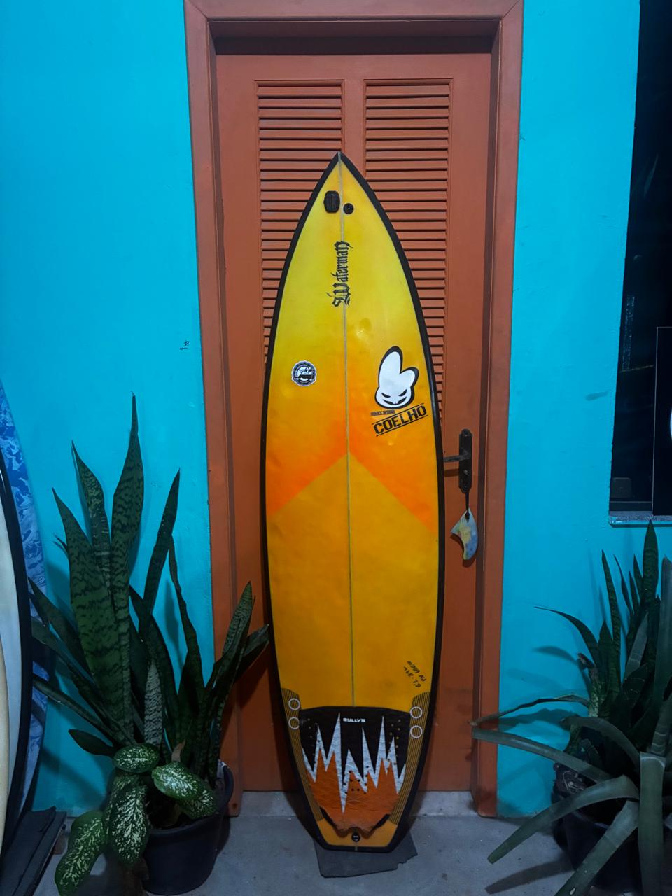 Prancha Surf 6’1” Pranchinha c/Deck e Quilhas Seminova