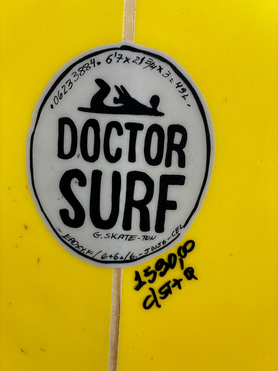Prancha Surf 6'7'' Funboard c/ Quilha e Strep Seminova - Imagem 3