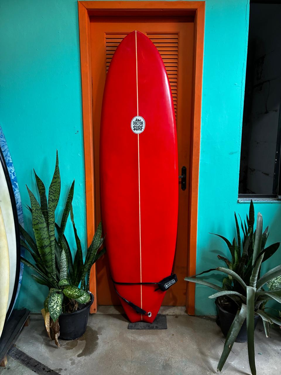 Prancha Surf 6'7'' Funboard c/ Quilha e Strep Seminova